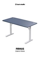 Karr Office Firmus Çalışma Masası 120x60 - Pasifik Mavi