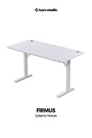 Karr Office Firmus Dayanıklı Çalışma Masası 180x80 - Beyaz