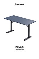 Karr Office Firmus Dayanıklı Çalışma Masası - 140x70 CM Pasifik Mavi