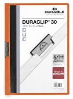 Durable Duraclip Original 30 Sayfa Kapasiteli Turuncu Dosya