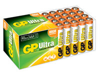 GP GP24AU Ultra Alkalin LR03 E92 1.5 V 40'lı AAA İnce Kalem Pil