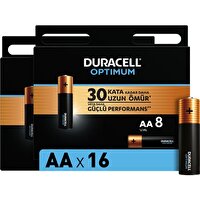 Duracell Optimum AA MN1500 1.5 V LR6 16'lı Paket Alkalin Pil