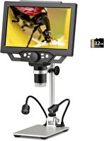 Koolertron 12MP 1600x Büyütme 9" LCD Dijital Mikroskop