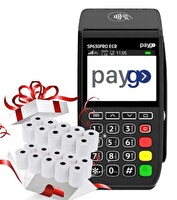 Paygo SP630 Pro ECR 4G Yeni Nesil  Yazar Kasa POS Mobil ve 20 Rulo
