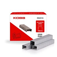 Kobb KBZ216 16mm 2500 Adet 200 Serisi Ağır Hizmet Tipi Zımba Teli