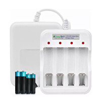 Greentech Pil Şarj Cihazı (Dört Yuvalı) - 1.2V Ni-Mh / Ni-Cd AA / AAA / GT-BC04