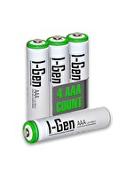 I-Gen Batteries 4 Adet 900 mAh AAA Şarj Edilebilir Pil Yüksek Kapasite 1.2V Nimh İnce Kalem Pil<
