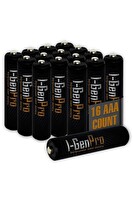 I-Gen Batteries Pro Series Recharge+ 16'lı AAA Şarj Edilebilir 1100 mAh İnce Kalem Pil