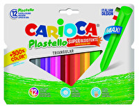 Carioca Jumbo Üçgen Elleri Kirletmeyen Yıkanabilir Pastel Boya Kalemi 12'li