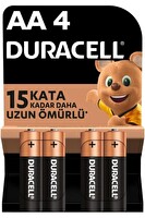 Duracell 1.5 V LR06/MN2400 Alkalin AA İnce 4’lü Paket Kalem Pil
