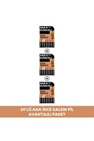 Duracell  1.5V LR03/MN2400 24'lü Paket Alkalin AAA İnce Kalem Pil