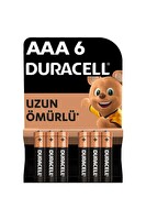 Duracell LR03/MN2400 1.5 V AAA Alkalin İnce Kalem Pil 6'lı Paket