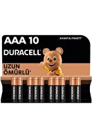 Duracell LR03/MN2400 1.5 V AAA Alkalin İnce Kalem Pil 10’lu Paket