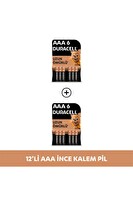 Duracell LR03/MN2400 1.5V 12'li Paket Alkalin AAA İnce Kalem Pil