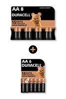 Duracell LR03/MN2400 1.5V 14'lü Paket Alkalin AA Kalem Pil