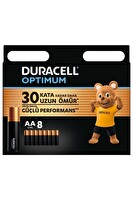 Duracell LR6 MX1500 1.5V 8’li Paket Optimum AA Alkalin Kalem Pil