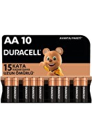 Duracell LR6/MN1500 1.5 V AA Alkalin Kalem Pil - 10'lu Paket