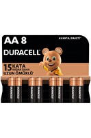 Duracell LR6/MN1500 1.5 V AA Alkalin Kalem Pil - 8'li Paket