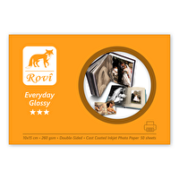 Rovi Everyday Parlak Çift Taraflı Fotoğraf Kağıdı 260GSM 50 Yaprak 10x15