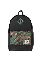 United Colors Of Benetton Siyah Kamuflaj Okul Sırt Çantası