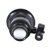 Evimdeyokyok 20X Büyütmeli Saat Takı Onarım İçin Cam Lensli Optik Işıklı Göz Büyüteç  MG13B-9A