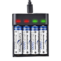 Greentech Dört Yuvalı 1.2V NI-MH / NI-CD AA / AAA / GT-BC07 Pil Şarj Cihazı