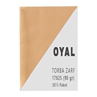 Elitstore Kraft Torba Zarf 17x25 CM 90 GR - 50'li Paket