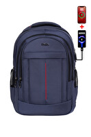 Dada Geniş İç Hacim Yandan Cepli Lacivert Okul Çantası