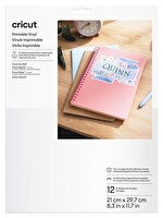 Cricut 2011883 Printable Vinil 21.5x28 CM 12'li Paket Beyaz