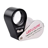 Texta Triplet 88x28x24 MM Led Loupe 20x Profesyonel Kuyumcu Lup Büyüteci̇