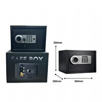 Dbpos Şifreli Parmak İzli Anahtarlı Para Kasası - 25x35x25 CM