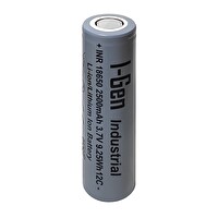 I-Gen Batteries Industrial E003 Inr 18650 3.7V 2500 Mah 12C 9.25WH Li-Ion Şarjlı Pil Düz Başlı Lityum Pil Tekli Paket