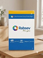 Rabsev 10x15 CM Parlak 200 GR 4R Fotoğraf Kağıdı 1 Paket 50 Adet