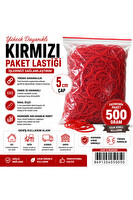 Piyatech Kırmızı Paket Lastiği 5 CM 500 GR