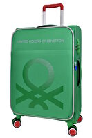 United Colors Of Benetton BNT2200 Ultra Light Hafif Lux Kumaş Yeşil Büyük Boy Valiz