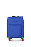 United Colors Of Benetton BNT2800 Ultra Light Kumaş Sax Mavi Kabin Boy Valiz