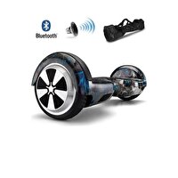 Smart Balance Smart Scooter Elektrikli Kaykay Bluetooth Speakerlı Siyah Grafiti Hoverboard - Çanta Hediyeli