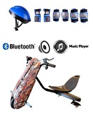 Citymate Drift Car Bluetoothlu Turuncu Elektrikli Kaykay Hoverboard - Kask Dizlik Hediyeli
