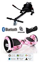 Citymate KYK1001B Akıllı Dengeli Elektrikli Kaykay Scooter Hoverboard - Hover Kart - Çanta Full Paket Pembe Desen 4