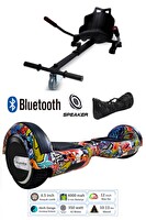 Citymate Elektrikli Kaykay Scooter Hoverboard Akıllı Dengeli - Hover Kart - Çanta Full Paket  Desen13