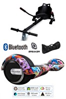 Citymate Elektrikli Kaykay Scooter Hoverboard Akıllı Dengeli - Hover Kart - Çanta Full Paket Desen10