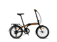 Kron Fold 3.0 20 Jant 7 Vites Siyah Turuncu Gri Katlanabilir Bisiklet
