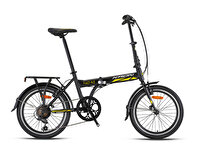 Kron Fold 4.0 20 Jant V Fren 7 Vites Siyah Sarı Katlanabilir Bisiklet