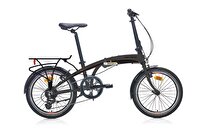 Carraro Flexi 108 20 Jant HD 320H Metalik Koyu Gri Koyu Turkuaz Renk Değiştiren Siyah Kırmızı Katlanabilir Bisiklet