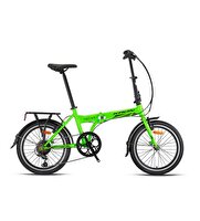 Kron Fold 4.0  20 Jant MTB 7 Vites V.B. Yeşil Siyah Katlanabilir Bisiklet