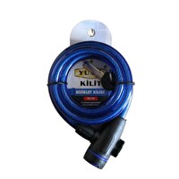 Yuma YM- 734 150 CM Mavi Bisiklet Kilidi