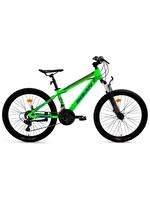 Bisan KDX 2900 24" Jant 30 CM Kadro 21 Vites V-Fren Alüminyum Çocuk Bisikleti Neon Yeşil