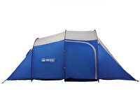 BERG Tent Plus 6 UX Mevsimlik 6 Kişilik Mavi Kamp Çadırı