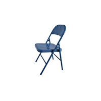 Fafare Katlanır 120 KG Kapasiteli Metal Mavi Sandalye