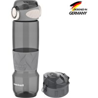 Zweikell Rezon Switch Charcoal BPA İçermez 650 ML Tritan Kırılmaz Suluk - Su Matarası - Yedek Kapak Hediyeli
